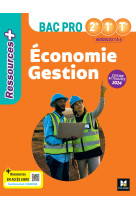 Ressources plus - économie gestion - 2de 1re tle bac pro - ed. 2024 - livre élève