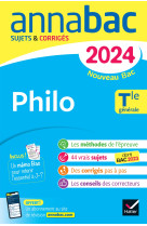 Annales du bac annabac 2024 philo tle générale