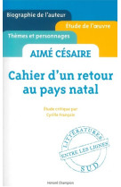 Cahier d'un retour au pays natal - aimé césaire -