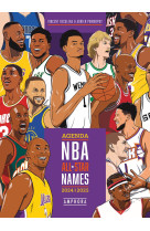 Agenda illustré nba all star names septembre 2024 - septembre 2025