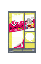 Frigobloc mensuel compact 2026  - calendrier compact / mois (de sept. 2025 à déc. 2026)