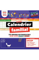 Grand calendrier familial mensuel