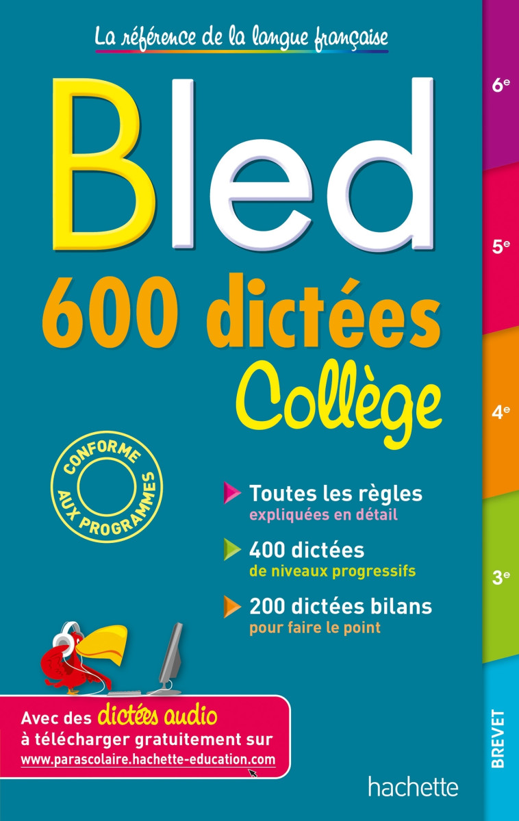 Bled 600 dictées Collège - Isabelle Lisle - HACHETTE EDUC