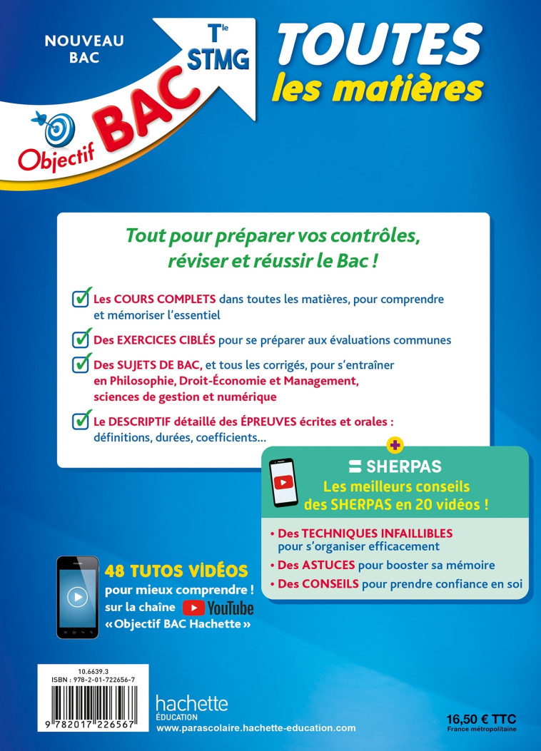Objectif BAC 2025 - Tle STMG Toutes les matières - Nicolas Bloch, Alain Prost, Caroline Garnier, Oscar Torres Vera, Stéphanie Di Costanzo, T. Beschmout, Delphine Roberjot Duthion, Yohann Durand, Nathalie Nieuviarts, Cédric Climent, Marie-Sophie Cuttaz, Al