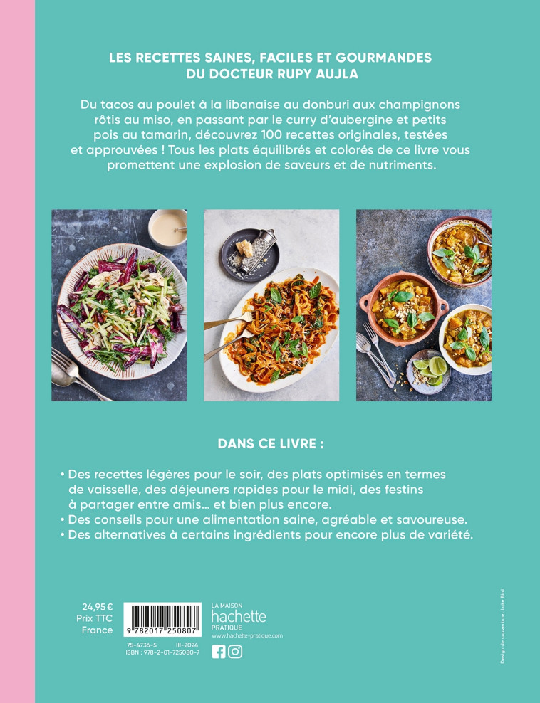 Un Docteur en cuisine - Rupy Aujla - HACHETTE PRAT