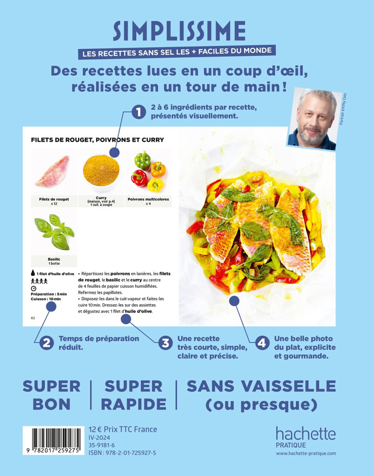 Les recettes sans sel les + faciles du monde - Jean-François Mallet - HACHETTE PRAT