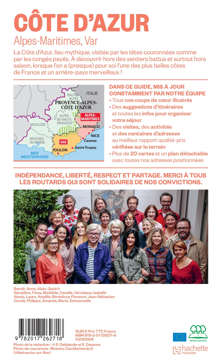 Guide du Routard Côte d'Azur 2024/25 -   - HACHETTE TOURI