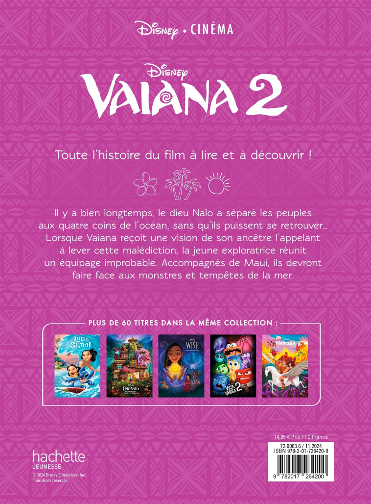 VAIANA 2 - Disney Cinéma - L'histoire du film - DISNEY PRINCESSES - XXX - DISNEY HACHETTE