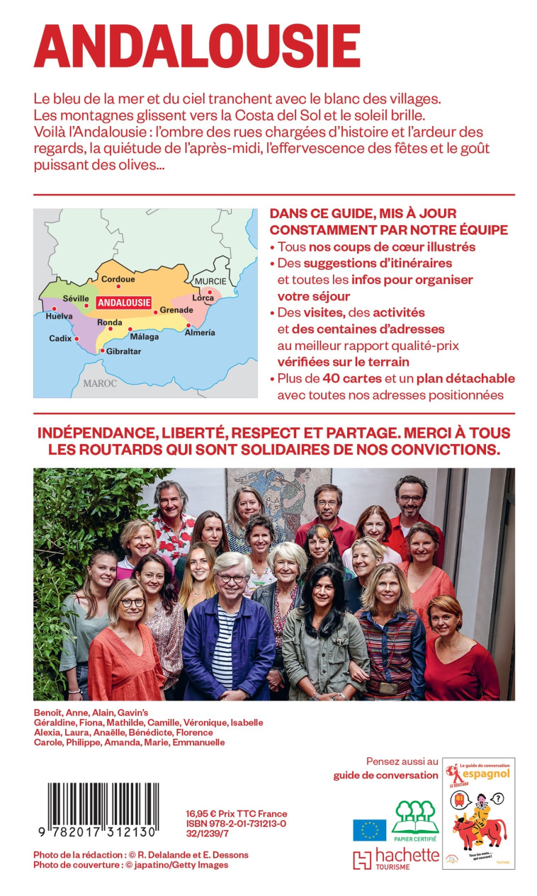 Guide du Routard Andalousie 2025/26 -  ,   - HACHETTE TOURI