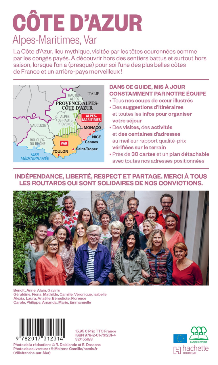 Guide du Routard Côte d'Azur 2025/26 -  ,   - HACHETTE TOURI