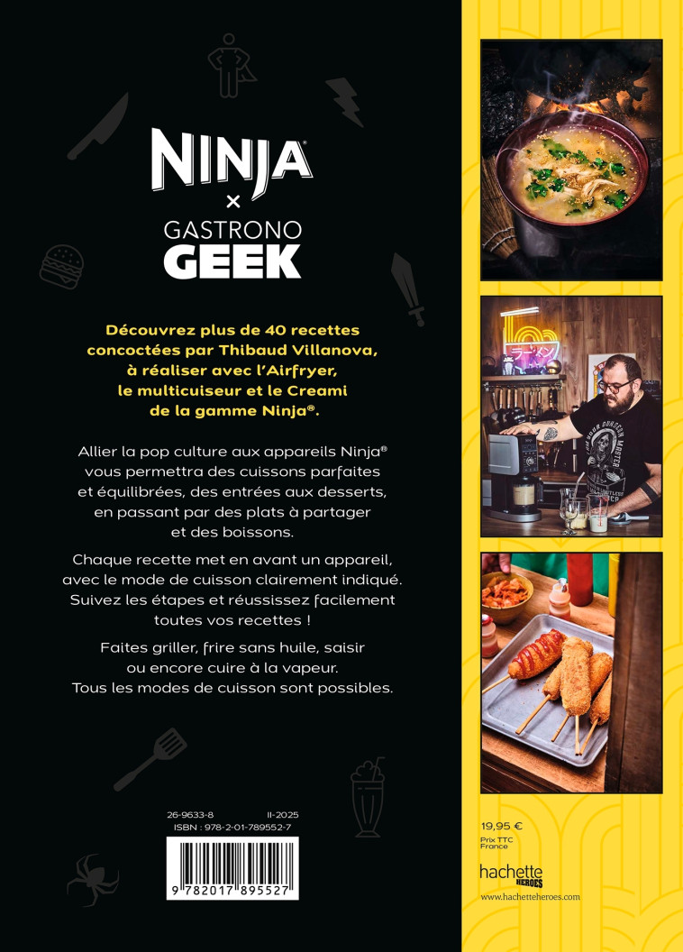 Airfryer & Co - Ninja x Gastronogeek - Thibaud Villanova, Nicolas Lobbestaël, Thibaud Villanova, Nicolas Lobbestaël - HACHETTE HEROES
