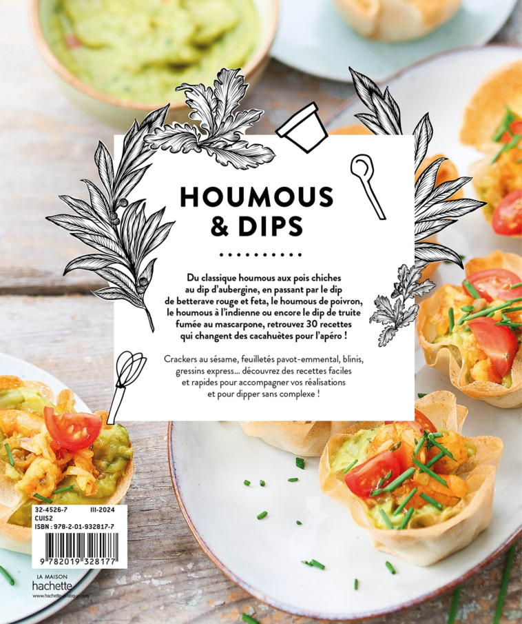 Houmous et dips - Emilie Perrin, Emilie Perrin - HACHETTE PRAT