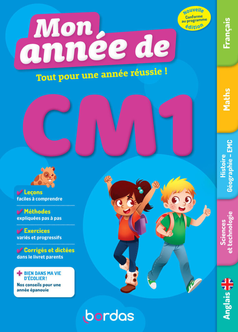 Mon Année de CM1 - Collectif Collectif, Élodie Alperin, Émilie Flechel, Francine Martineau, Laurence Pineau, Laurence de Gaspary, Marie Ecarlat, Pascal GAUFFRE, Mathieu Demore, Claire Laffargue, Vincent Landrin, Manu Surein, Élodie Alperin, Émilie Flechel