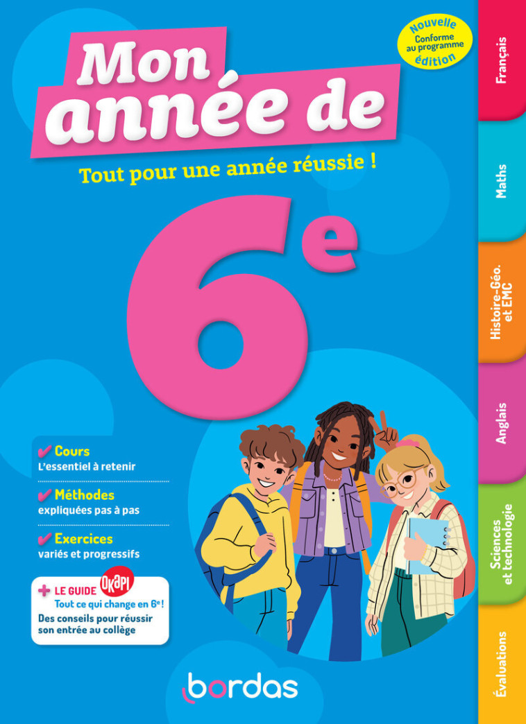 Mon Année de 6e - Collectif Collectif,  Collectif,  Collectif - BORDAS