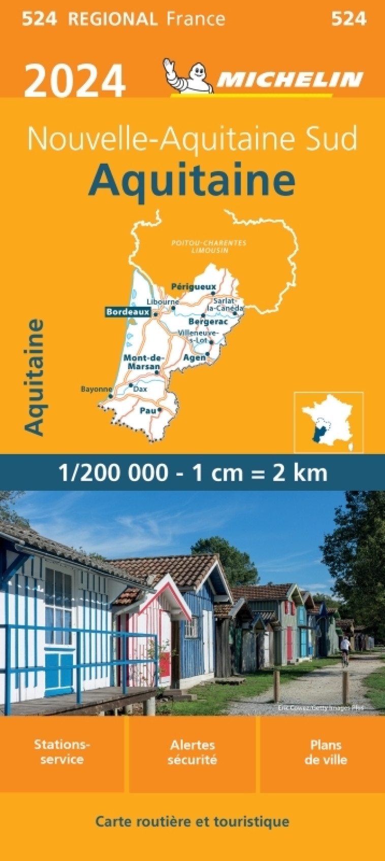 Carte Régionale Aquitaine 2024 - XXX - MICHELIN