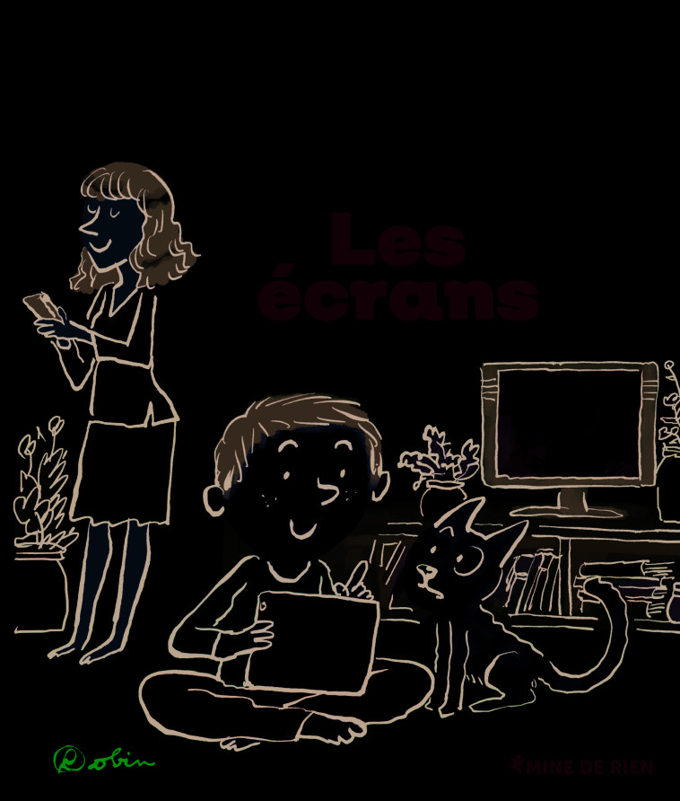 Les écrans - Colline Faure-Poirée, Catherine Dolto,  Robin - GALL JEUN GIBOU
