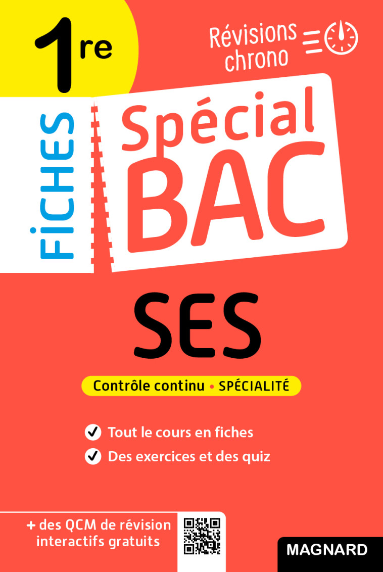 Spécial Bac Fiches SES 1re Bac 2025 - Céline Charles, Céline Charles - MAGNARD