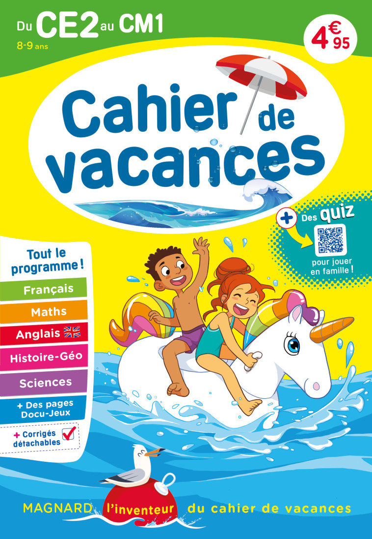 Cahier de vacances 2025, du CE2 vers le CM1 8-9 ans - XXX - MAGNARD