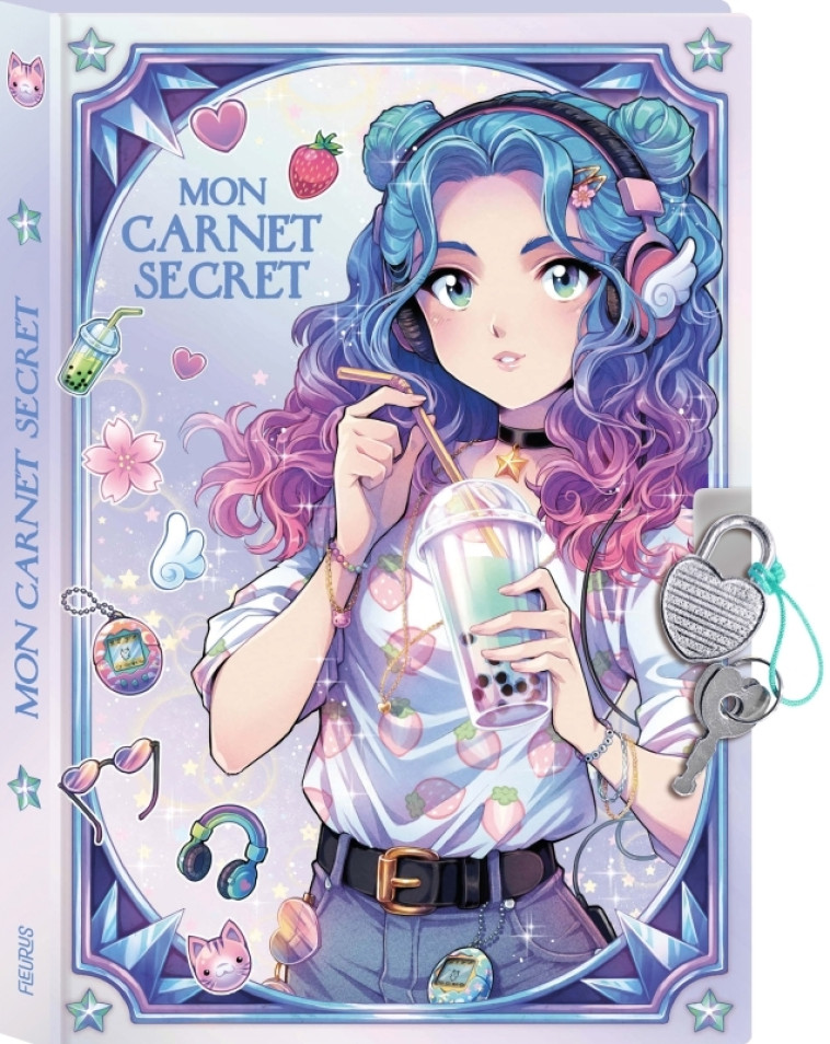 Mon carnet secret - Manga (holographique) - Nadou Nadou,  Nadou,  Nadou - FLEURUS