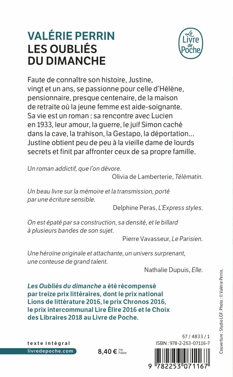 Les Oubliés du dimanche - Valérie Perrin, Valérie Perrin - LGF