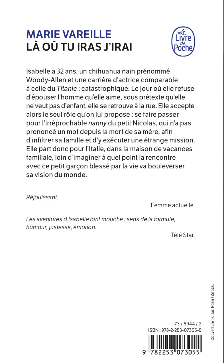 Là où tu iras j'irai - Marie Vareille - LGF