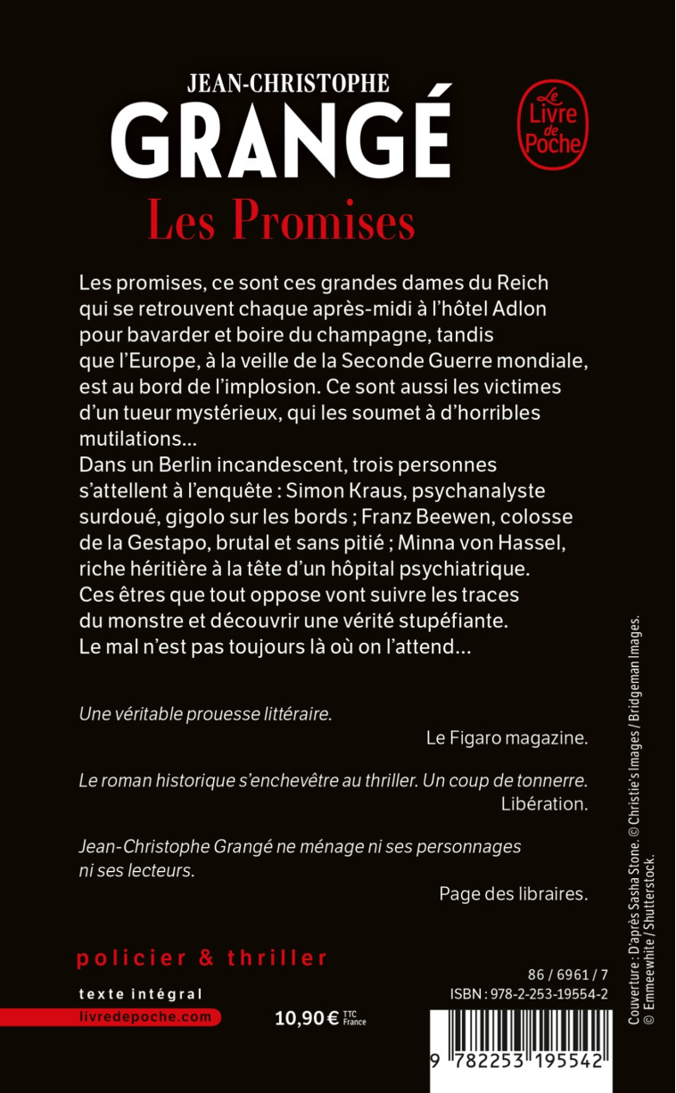 Les Promises - Jean-Christophe Grangé - LGF