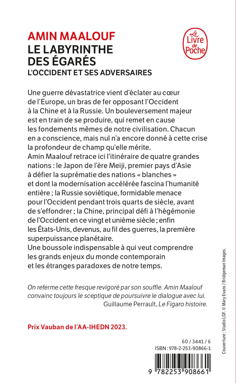 Le Labyrinthe des égarés - Amin Maalouf, Amin Maalouf - LGF