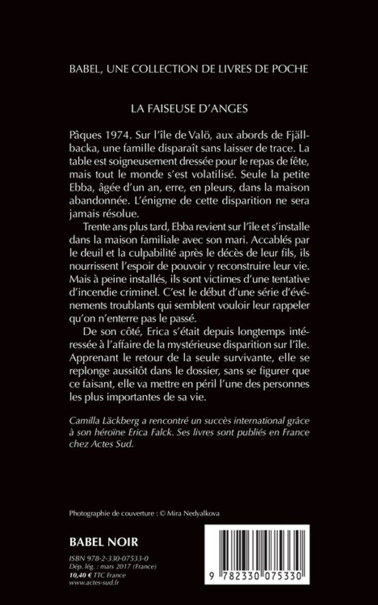 La Faiseuse d'anges - Camilla Läckberg, Lena Grumbach, Camilla Läckberg, Lena Grumbach - ACTES SUD