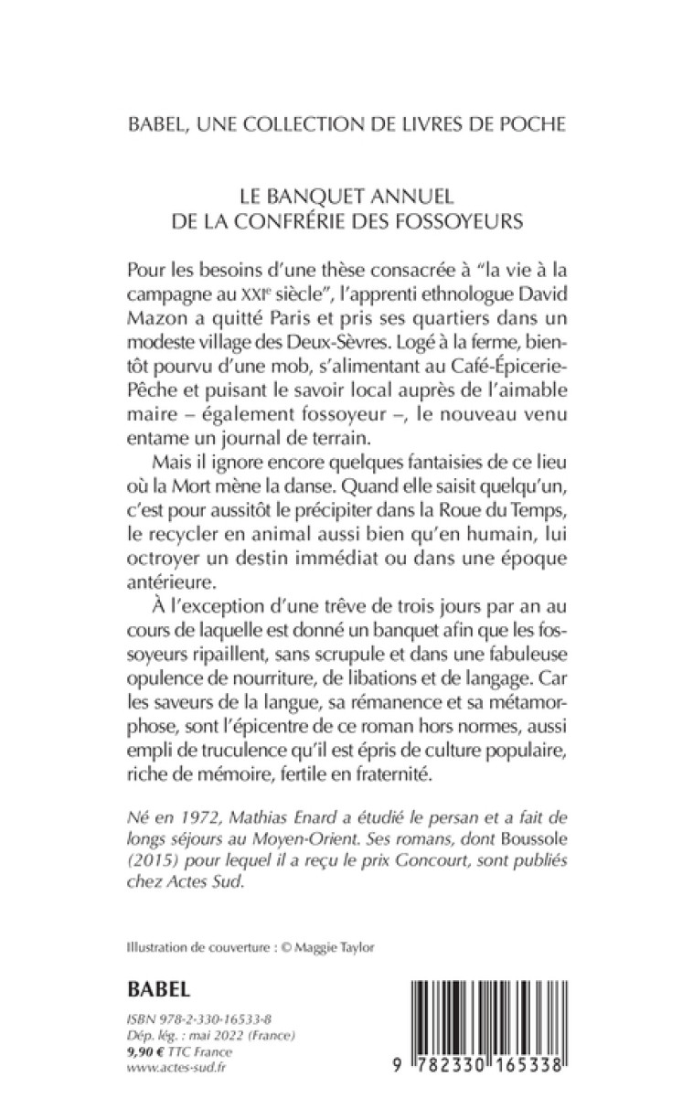 Le Banquet annuel de la Confrérie des fossoyeurs - Mathias Énard, Thierry Renard, Thierry Renard, Mathias Énard - ACTES SUD