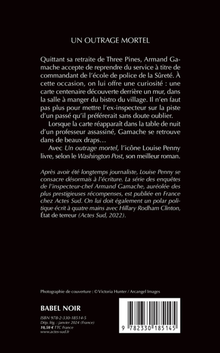 Un outrage mortel - Louise Penny, Paul Gagné, Lori Saint-Martin, Louise Penny, Paul Gagné, Lori Saint-Martin - ACTES SUD