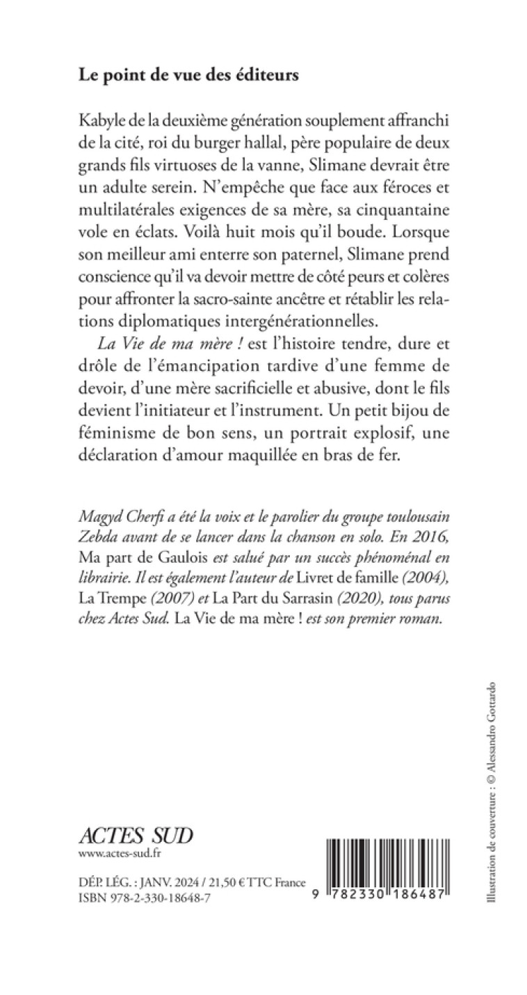 La vie de ma mère ! - Magyd Cherfi, Magyd Cherfi - ACTES SUD
