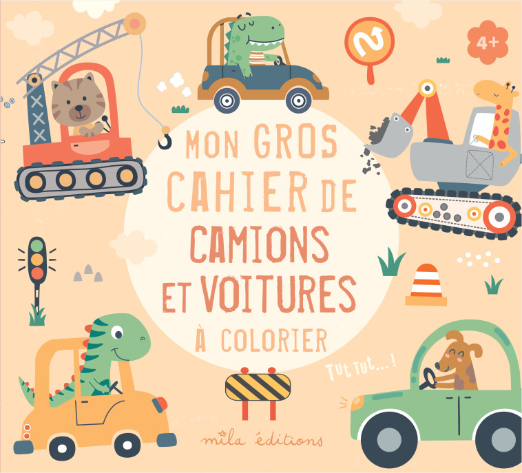 Mon gros cahier de camions et voitures à colorier -  Collectif,  Collectif - MILA