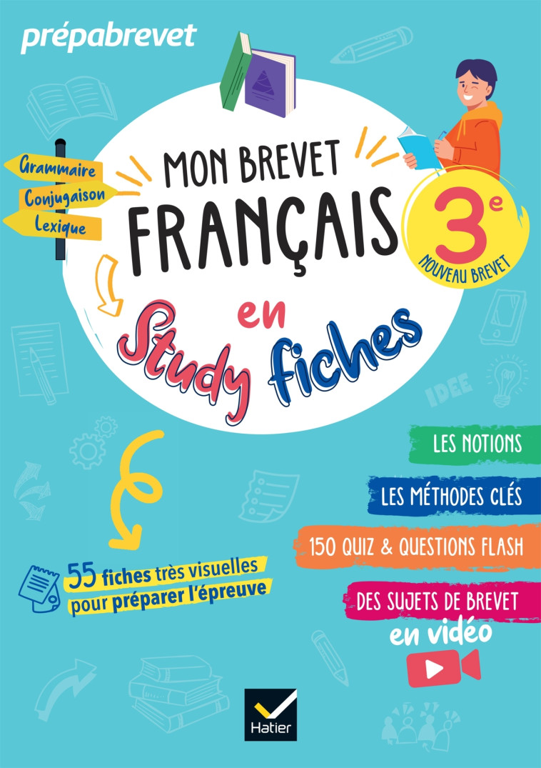 Mon brevet Français en studyfiches - 3e - Brevet 2025 - Sylvie Dauvin, Sylvie Dauvin - HATIER