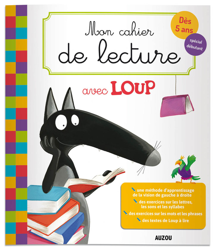 Mon cahier de lecture avec Loup - Orianne Lallemand, Éléonore THUILLIER, Orianne Lallemand, Éléonore THUILLIER, Éléonore THUILLIER, Damien Hervé - AUZOU