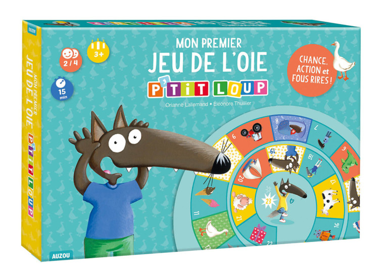 P'tit loup - Mon premier jeu de l'oie - Ned - Orianne Lallemand, Éléonore THUILLIER, Orianne Lallemand, Éléonore THUILLIER, Éléonore THUILLIER - AUZOU