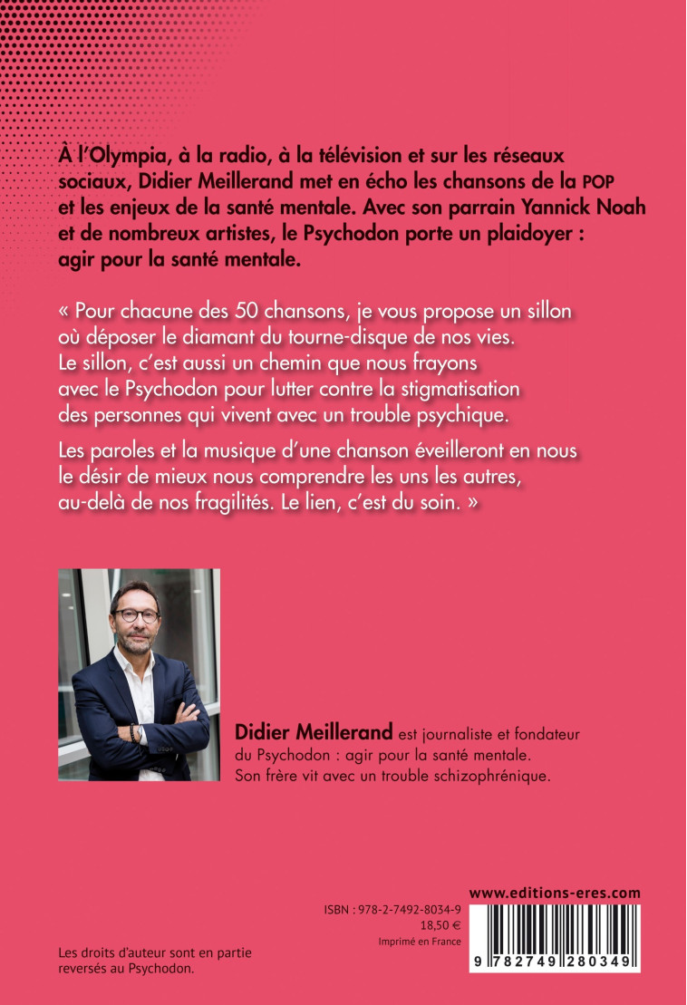 50 chansons pour la santé mentale - Didier Meillerand - ERES