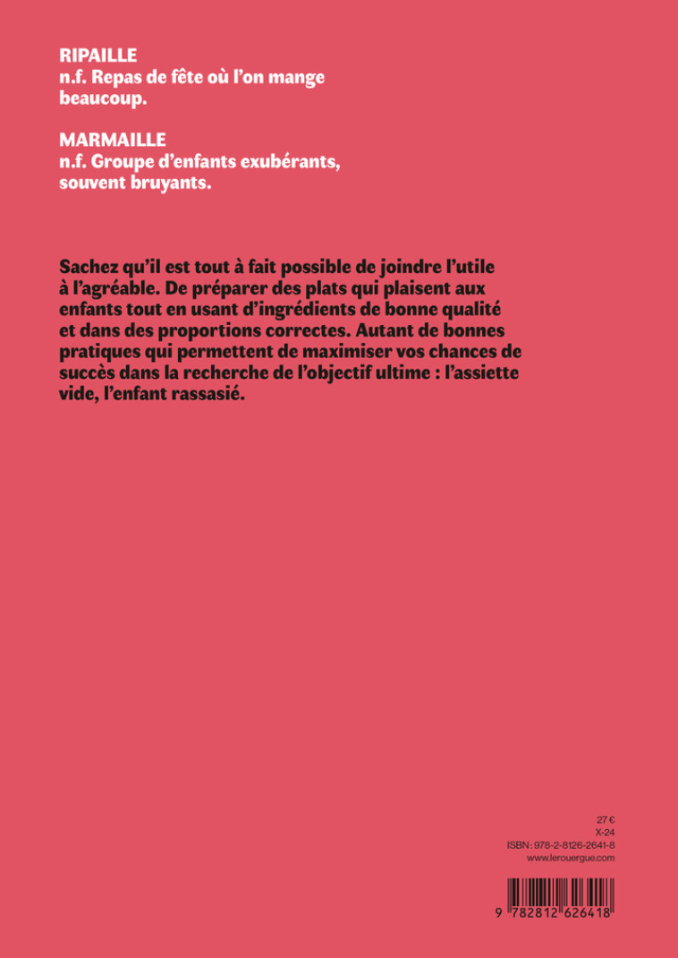 Ripaille et marmaille - Victor Coutard, Rebecca Genet, Victor Coutard, Rebecca Genet - ROUERGUE