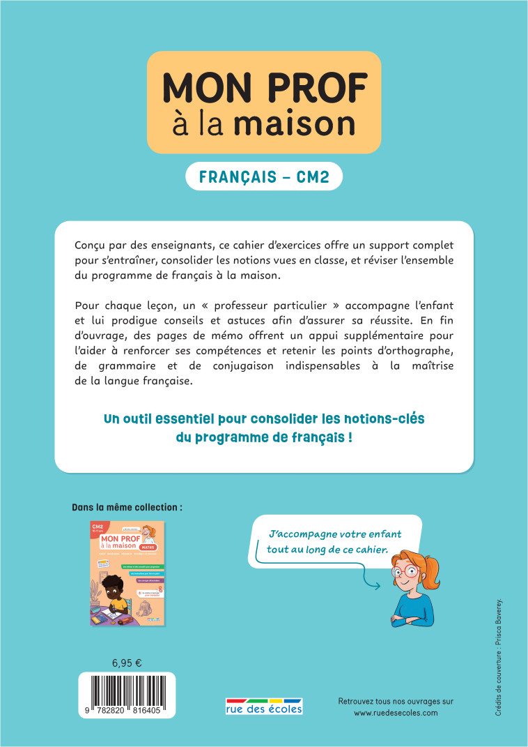 Mon prof à la maison - Français CM2 - Camille  Denoël, Maxime Paul, Camille  Denoël, Maxime Paul - RUE DES ECOLES