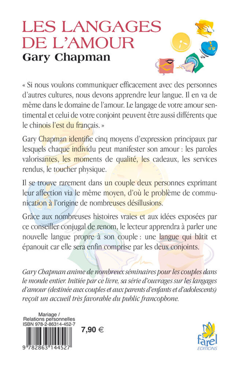 Les langages de l'Amour - Edition de poche - GARY CHAPMAN, CHAPMAN Gary - FAREL