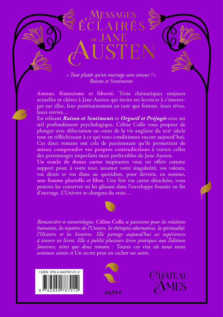 Messages éclairés de Jane Austen - Céline Colle - CHATEAU AMES