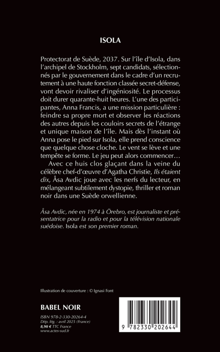 Isola - Åsa Avdic, Esther Sermage, Åsa Avdic, Esther Sermage - ACTES SUD