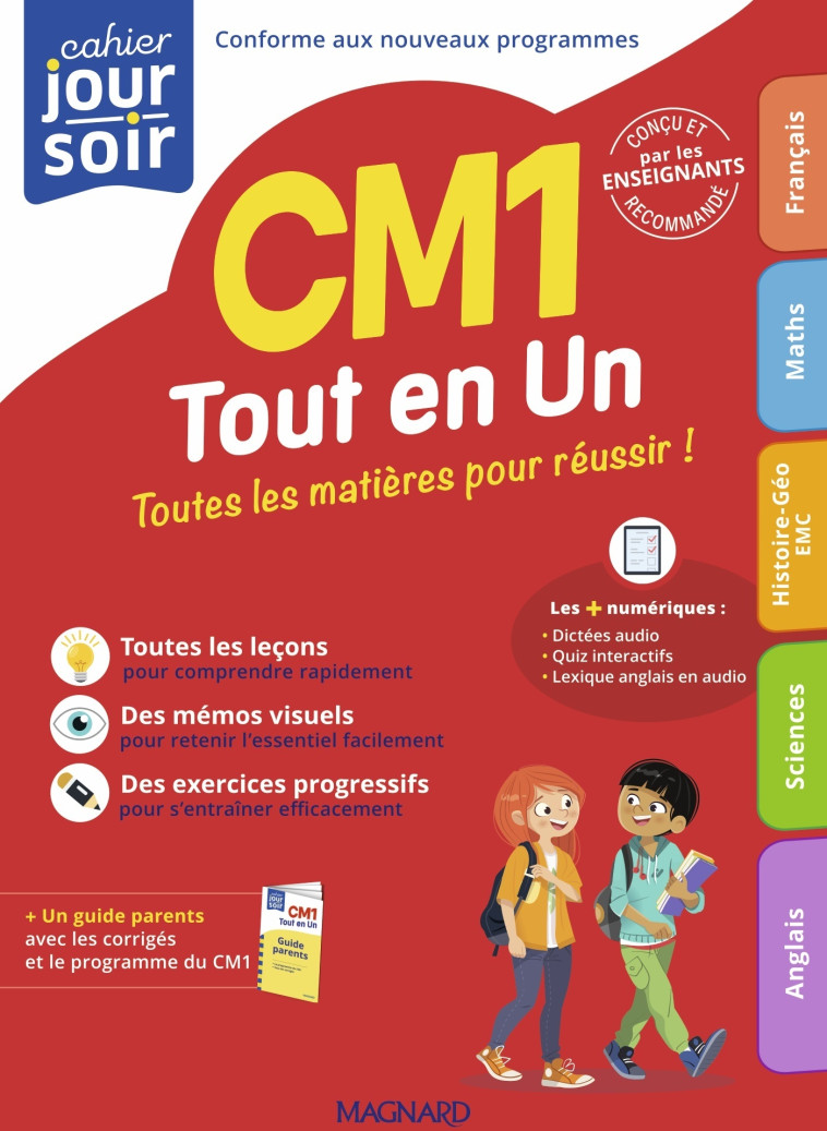 Tout en un CM1 - Bernard Séménadisse, Bénédicte PRIOUL, Catherine Clément - MAGNARD