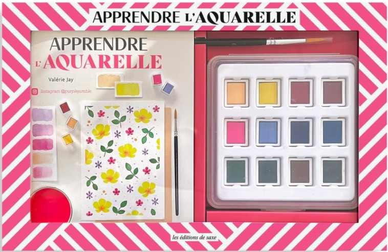 Coffret Apprendre l'aquarelle - Valérie Jay - DE SAXE
