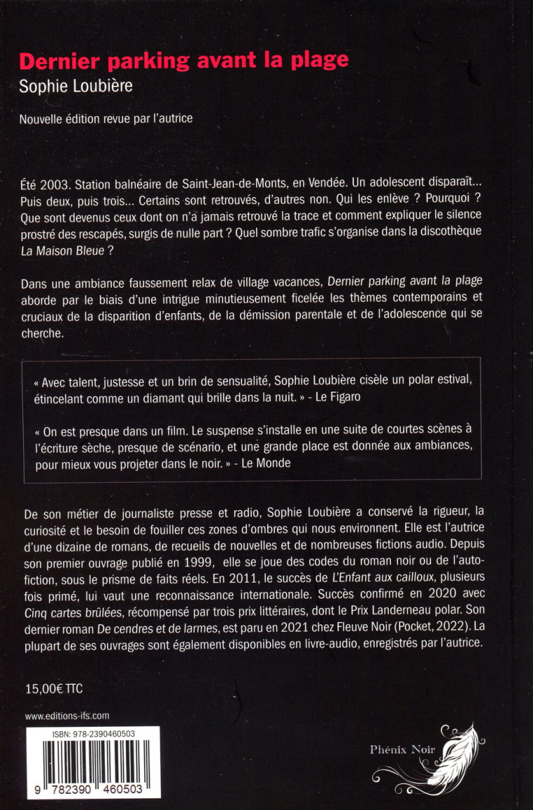 DERNIER PARKING AVANT LA PLAGE - Sophie Loubière - PHENIX NOIR