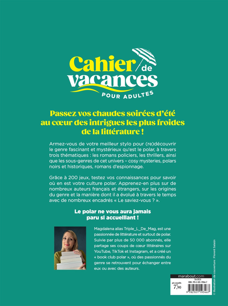Cahier de vacances Culture Polar -  - MARABOUT