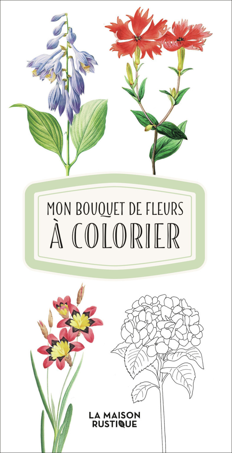 Mon bouquet de fleurs à colorier -  Collectif - MAISON RUSTIQUE