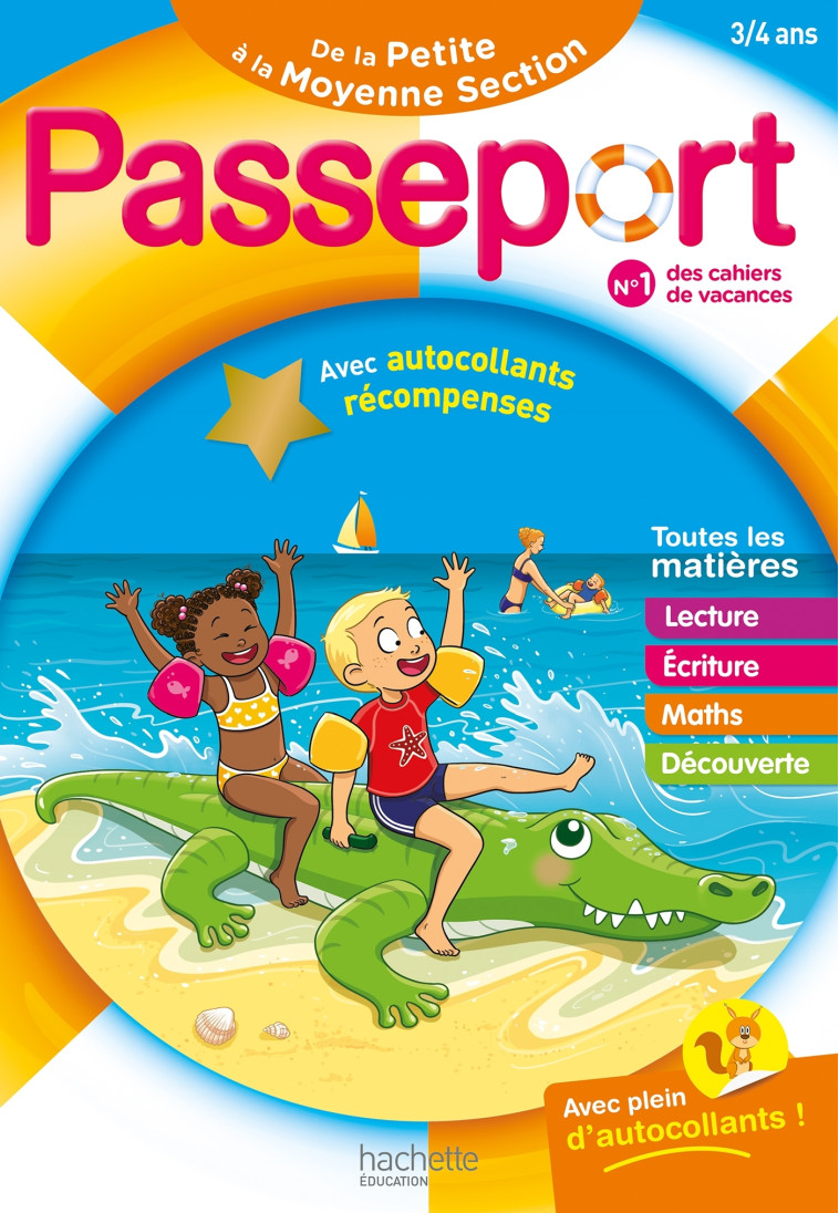 Passeport Maternelle - De la Petite à la Moyenne Section (3-4 ans) - Cahier de vacances 2025 - Nadia Poure, Marie-Christine Exbrayat, Mathieu STRALE - HACHETTE EDUC