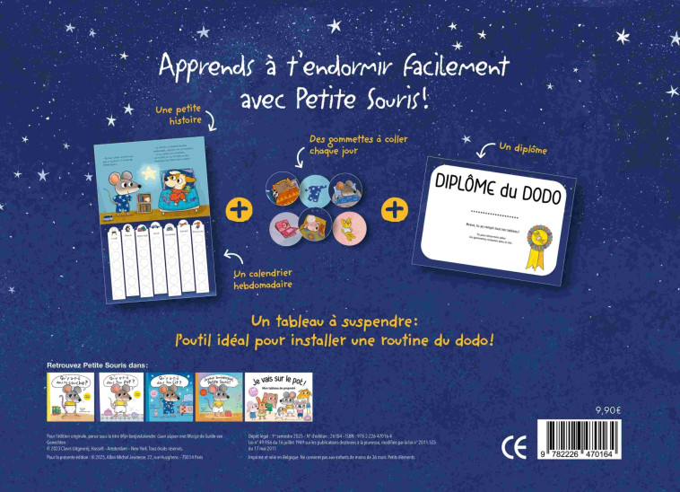 Mon tableau du dodo - Au lit petite souris ! - Guido Van Genechten - ALBIN MICHEL